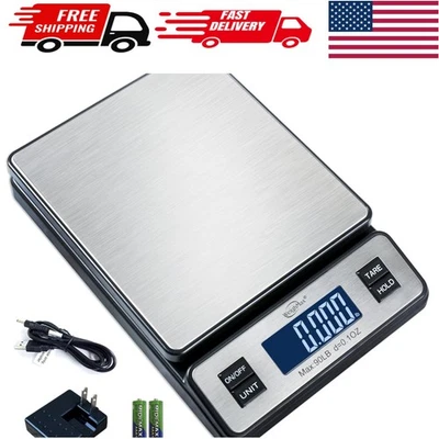 Handheld Postal Scale 90 lb x 0.1 oz with AC Adapter - Precision Weighing Tool - Image 1 of 4
