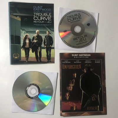 Trouble with the Curve 2014/Unforgiven 1992 Eastwood DOUBLE (NO CASE-GOOD-LOOK*) - Image 1 of 4