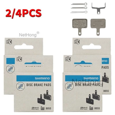 2/4 Pack Shimano B05S-RX Resin Disc Brake Pads Mountain Bicycle fit MT200 MT400 - Image 1 of 4
