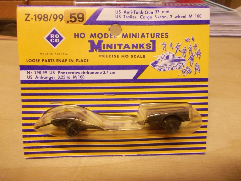 Z198-99 Roco anticarro + rimorchio - Immagine 1 di 1