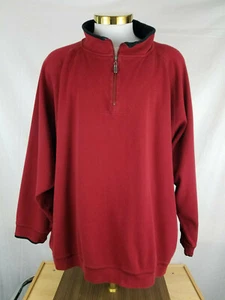 Suéter de golf Bobby Jones 1/4 con cremallera para hombre TALLA 5XB extra grande manga larga rojo - Imagen 1 de 11