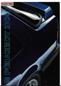 Peugeot 309 GTi 16 1990-1991 French Market Sales Brochure - Picture 1 of 3