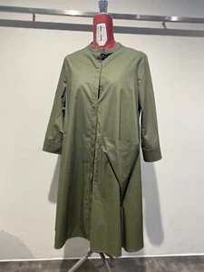 abito VERDE popeline 46 UK 14 BIANCALANCIA - Foto 1 di 6