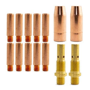 Tweco #1 Style 14 Piece Value Kit / Combo 0.6mm Tips - MIG Gun Suits Lincoln 180 - Bild 1 von 10