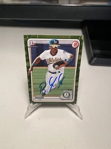 Robert Puason 2020 Bowman Chrome Prospects Signed Autographed 1st Bowman Camo!! - Picture 1 of 1