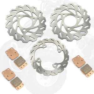 Front Rear Brake Rotors Discs Pads For Honda Sportrax 400 TRX400EX 2x4 1999-2008 - Picture 1 of 19