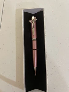 Pluma Libélula Con Colorido Estrás Rosa Libélula Nueva - Imagen 1 de 10