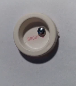 Genuine Caravelle signed crown silver color 3151W New old stock 4.8mm b41#5 - Picture 1 of 4