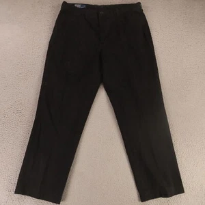 Polo Ralph Lauren Pantalone Uomo 36 Nero 100% Cotone Twill Preston Chino 36x32 - Foto 1 di 15