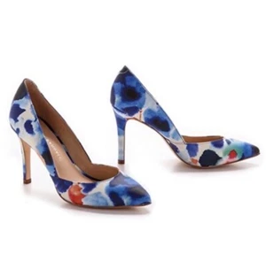 Loeffler Randall Ink Floral Watercolor Pumps - Womens Size 8 - Picture 1 of 9