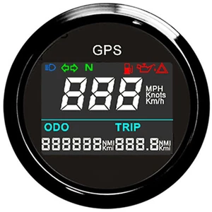 2'' 52mm Digital LCD GPS Speedometer Odometer Gauge 0-999 MPH For Car Truck Boat - Picture 1 of 13