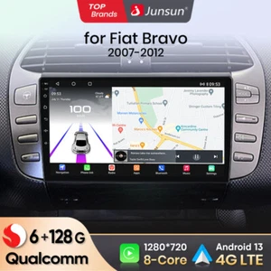 Radio Coche 6G+128G Android 13 Carplay Fiat Bravo 2007-2012 8 Núcleos GPS WIFI 4G - Imagen 1 de 20