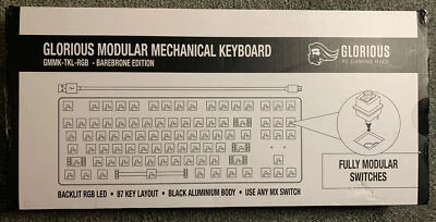 Glorious Modular Mechanical Keyboard Barebone Edition Black New - Image 1 of 4