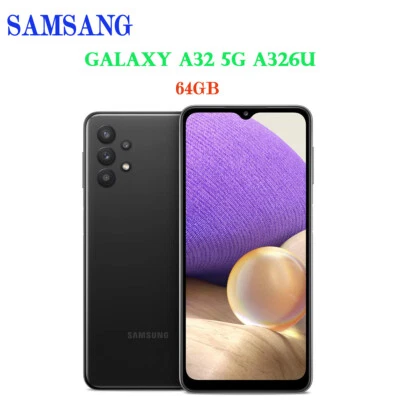 Samsung Galaxy A32 5G A326U 64GB 6.5"(Desbloqueado) Un solo SIM Smartphone Negro - Imagen 1 de 4