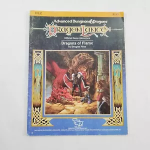 Advanced D&D Dragonlance DL2 Dragons of Flame 1984 TSR 9132 - Foto 1 di 11
