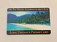 Circa 1990’s Used But Artistic Hawaii Beach Design Phone Card-Serviced- Telecom