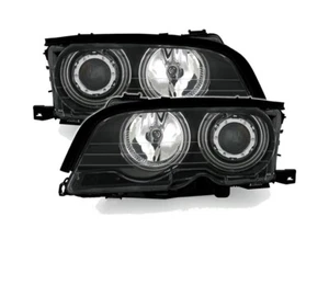 Juego de faros CCFL OJOS DE ÁNGEL para BMW 3 E46 cupé convertible 1999-2001 VP540 - Imagen 1 de 4
