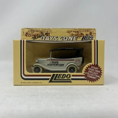 LLEDO FORD MODEL A CAR STATE PENITENTIARY DIECAST BOXED DG14 006A Unpunched - Image 1 of 4