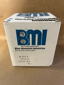 207 (TEX 210) STYLE G BMI BLACK NYLON BOBBINS 1 GROSS (144 PCS) - Picture 1 of 3