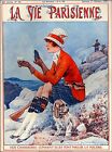 1927 La Vie Parisienne French Cocker Spaniel France Travel Advertisement Poster