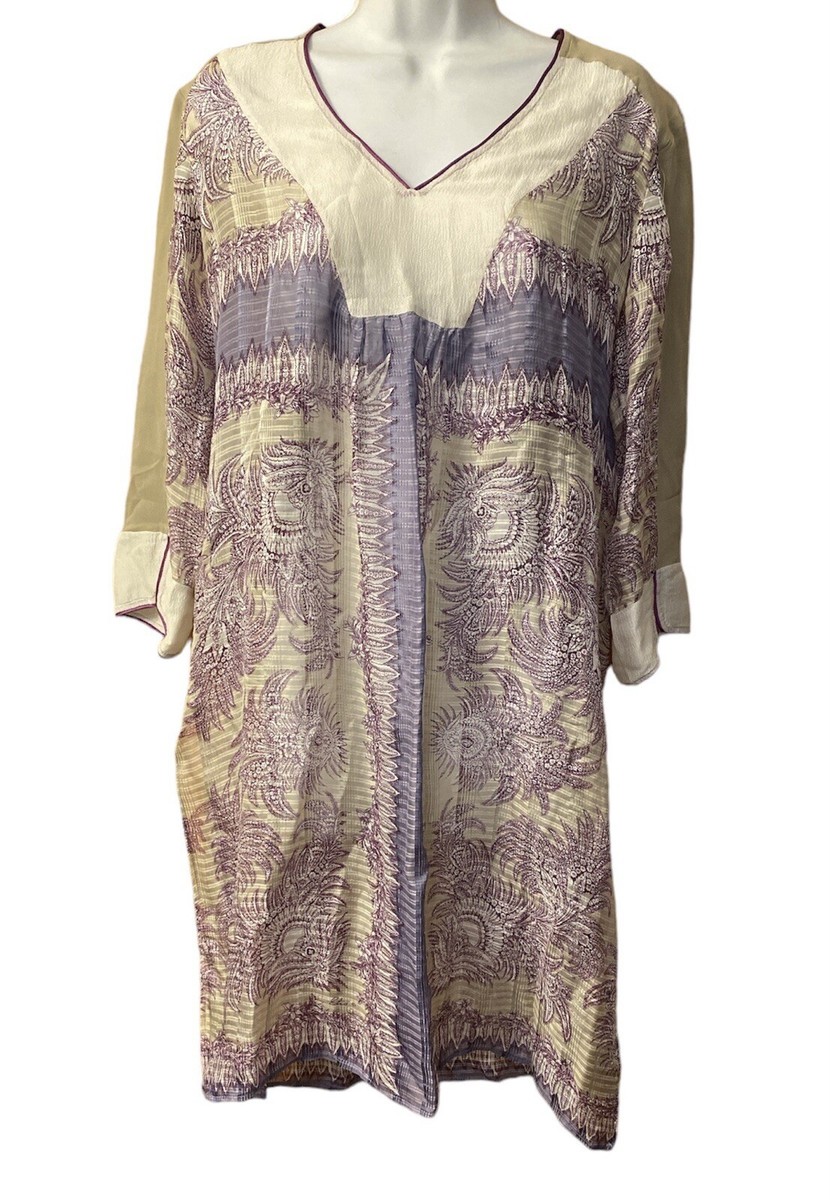 オールインワン・サロペット Etro Floral Paisley Print Dress Etro multicolor floral stripe paisley print plunging cut out