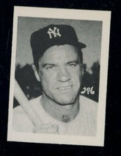 1955 All American Sports Club #296 Hank Bauer Yankees Hand Cut LOOK!