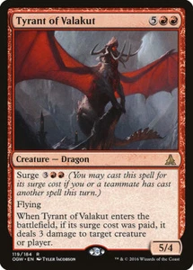TYRANT OF VALAKUT mtg NM Oath of The Gatewatch Rare - Picture 1 of 1