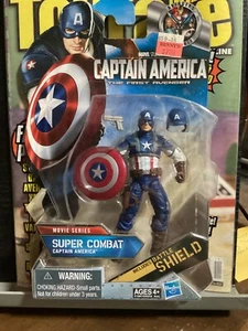 CAPTAIN AMERICA MOVIE SERIES SUPER COMBAT ACTIONFIGUR NOC HASBRO 2010 - Bild 1 von 3