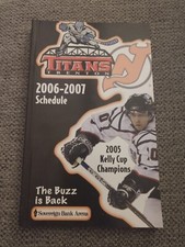 TRENTON TITANS 2006-07 DEFUNCT ECHL YEARBOOK SCHEDULE KELLY CUP