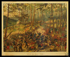 Tuschezeichnung Original 1800 Battle Raon L' Etape