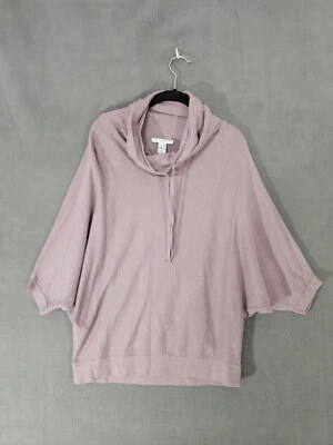 Suéter holgado Pure Jill Lounge cuello alto algodón orgánico cachemir rosa pequeño Foto 1 de 4