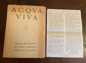 Acquaviva G. Die Essenz des Futurismus seine poetische italienische Dynamik zwischen...1941 - Bild 1 von 4