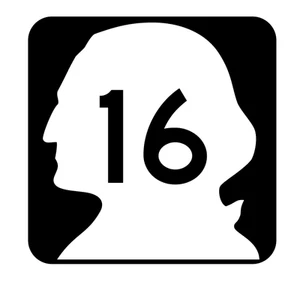 Washington State Route 16 Sticker R2780 Highway Sign Road Sign - Picture 1 of 1
