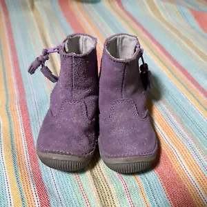 StrideRite SRT Zoe Kleinkind 5,5 lila Reißverschluss Glitzer Stiefel - Bild 1 von 7