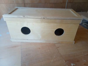 Twin Rabbit/Guinea Pig Show Carry box 16"x10"x10" - Picture 1 of 6