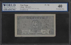 Vietnam P-9d 1 Dong 1947 WBG 40 - Picture 1 of 1
