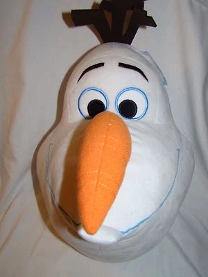 Cojín de cabeza de almohada Olaf de felpa NUEVO/CON etiquetas Disney Frozen  Foto 1 de 4