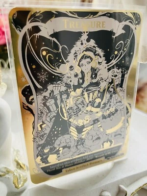 MTG  Metal Treasure Token Liliana DIY gold  Japan NM - Image 1 of 4