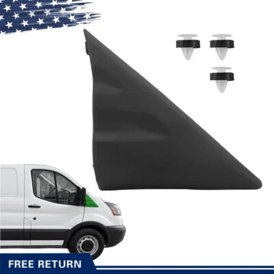 Moldura de esquina de espejo retrovisor de pilar lateral derecho para Ford Transit 150 250 350 Foto 1 de 4