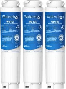 3 X Waterdrop WD-F25 Fridge Water Filter Bosch UltraClarity 644845 740560 - Picture 1 of 9