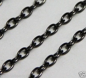 15ft Gunmetal finished large cable chain 6.5X4mm - Picture 1 of 1