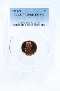 Centavo conmemorativo Lincoln 1991-S PCGS PR69DCAM 1C prueba - Imagen 1 de 2