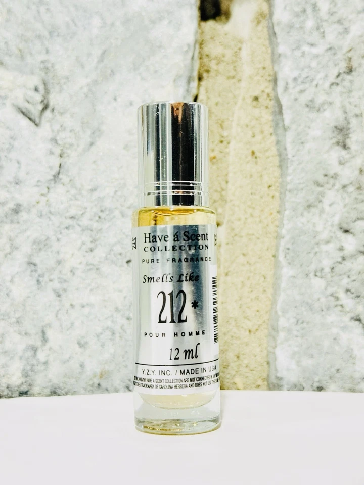 Aceite corporal enrollable 212 para hombre de YZY perfume 12 ml Foto 1 de 1
