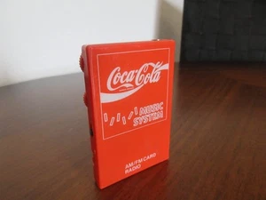 Coca-Cola Mini Card Radio miniatur music system - Picture 1 of 4