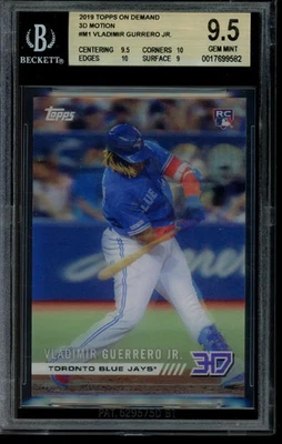 2019 Topps On Demand 3D #M1 Vladimir Guerrero Jr. BGS 9.5 Gem 17699582 Motion - Image 1 of 2
