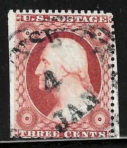 Sc #26 Big Margins JAN 4 Date Cancel 3 Cent Washington 1857-61 US 82B37 - Picture 1 of 2