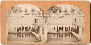 U.S.A.USA.Florida,Floride.Green Cove Springs.Ladies Bath Pool.Photo Stereo view. - Picture 1 of 2