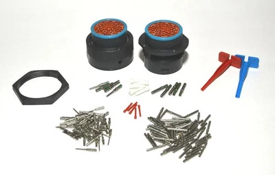 HDP20 Bulkhead 47-pin Connector kit, 14, 20 AWG Solid Contacts-Material：Brass - Image 1 of 4