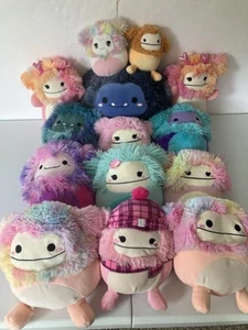 HUGE CUTE PLUSH LOT OF 14 BIGFOOT ORIGINAL SQUISHMALLOWS VARIOUS SIZES - Picture 1 of 9