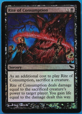 Rite of Consumption FOIL Shadowmoor HP/DAMAGED CARD (506243) ABUGames - Image 1 of 2